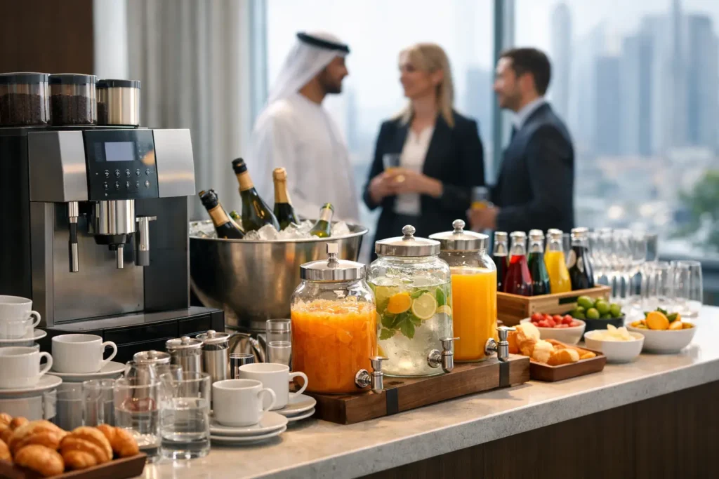 Office Beverage Service Example for UAE Events