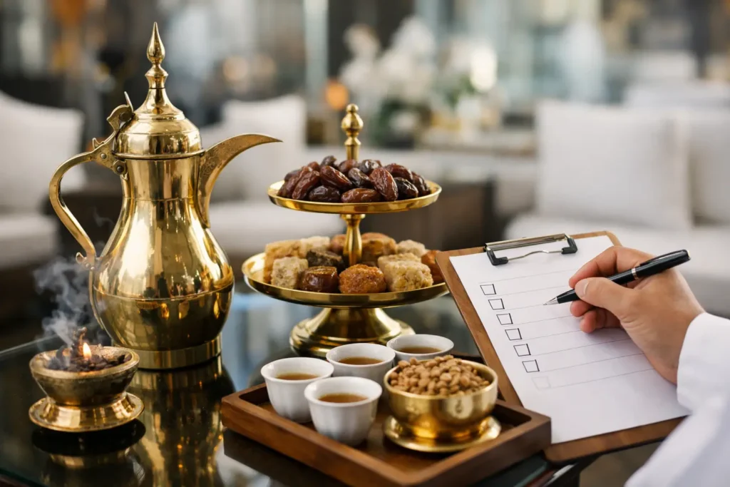Arabic Coffee Service Checklist for UAE Events